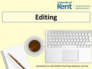 Enhance Your Academic Writing: Editing Strategies and Tips