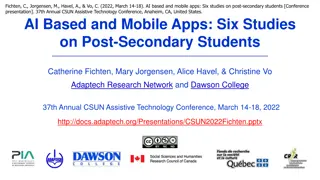 AI-Based Tools for Post-Secondary Students with Disabilities