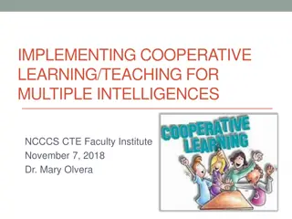 Cooperative Learning Strategies for Multiple Intelligences in Education