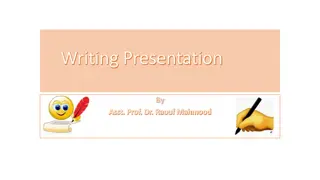 Effective Strategies for Presentation Writing