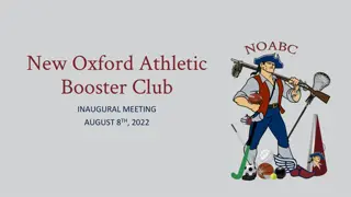 New Oxford Athletic Booster Club - Inaugural Meeting and Mission