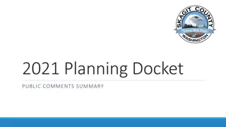 Public Comments Summary on 2021 Planning Docket