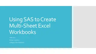 Create Multi-Sheet Excel Workbooks Using SAS
