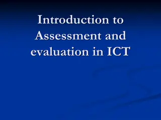 Assessment and Evaluation in ICT