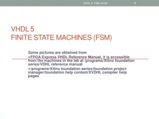 VHDL Finite State Machines (FSM) for Hardware Design
