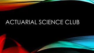 Actuarial Science Club Agenda and Information
