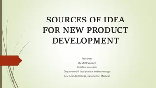 Innovative Sources of New Product Development Ideas
