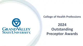 Recognizing Outstanding Preceptors in Health Professions 2024