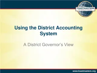District Accounting System Training Overview