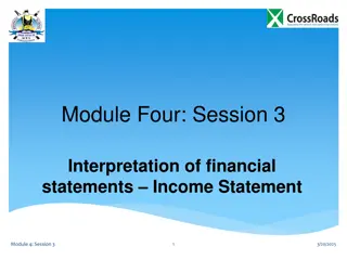 Interpretation of Income Statements in Financial Management