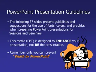 Effective PowerPoint Presentation Design Tips