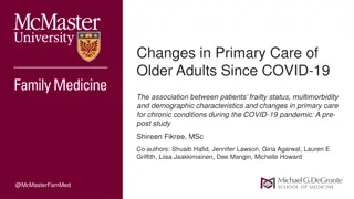 Changes in Primary Care of Older Adults Since COVID-19 Study