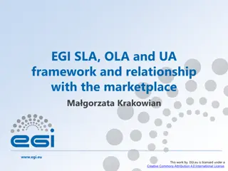 Framework for EGI SLA, OLA, and UA Relationship