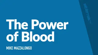 The Power of the Blood of Christ and Reconciliation with God