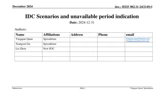 IEEE 802.11-24/2145r1 - Unavailability Information Indication Scenarios