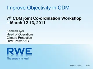 Enhancing Objectivity in CDM Workshop by RWE Power AG