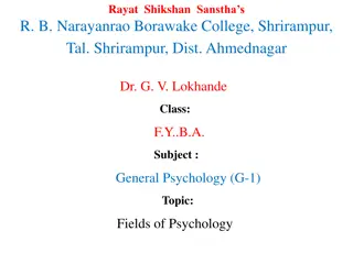 Exploring Different Fields of Psychology in Education