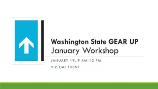 Washington State GEAR UP January Workshop: Peer Insights & Support Strategies