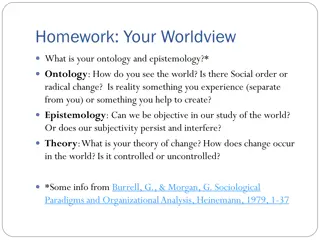 Ontology and Epistemology in Sociological Paradigms