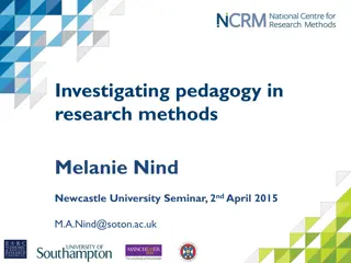 Pedagogy in Research Methods: Insights from Melanie Nind's Seminar at Newcastle University