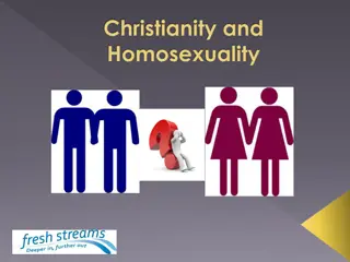 Christianity and Homosexuality: Biblical Analysis and Perspectives