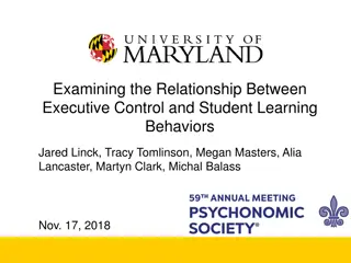 Impact of Executive Control on Student Learning Behaviors