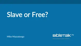 Freedom from Sin: Reflections on Slavery to Righteousness