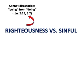 Relationship Between Being and Doing in Scripture