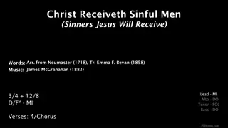 Christ Receiveth Sinful Men - Hymn Reflections