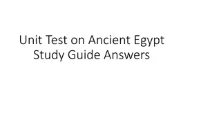 Ancient Egypt Study Guide: Interesting Insights & Answers