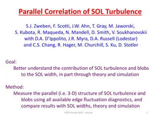 SOL Turbulence and Blobs in NSTX Forum 2015