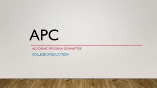 Academic Program Committee Guidelines for Course Submissions