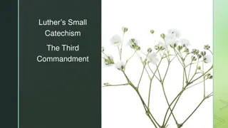 The Third Commandment in Luther's Small Catechism