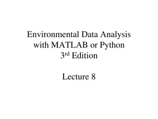 Advanced Environmental Data Analysis using MATLAB or Python