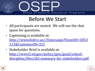 The OSEP Dear Colleague Letter on Behavior