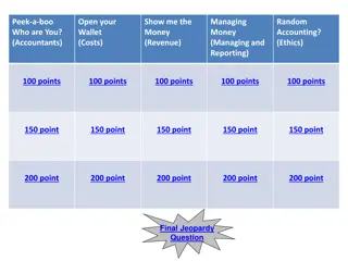 Unveiling Knowledge: Accounting and Costs Jeopardy Challenge