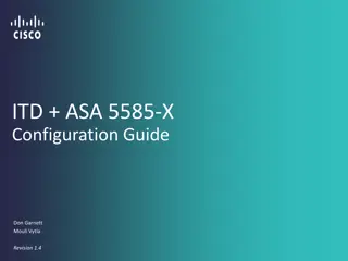 ASA 5585-X Configuration Guide Updates and ITD Deployment Methods