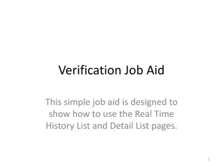 Efficient Guide for Real-Time History and Detail Lists Usage