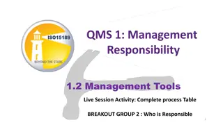 Complete Process Table for Management Tools