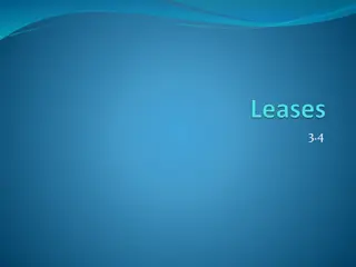 Leases, Rental Agreements, and Property Rentals