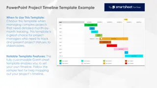 Customizable PowerPoint Project Timeline Template for Complex Projects