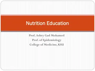 Nutrition Education: Objectives, Definitions, and Importance