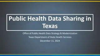 Public Health Data Sharing in Texas - Vital Events Data Strategy