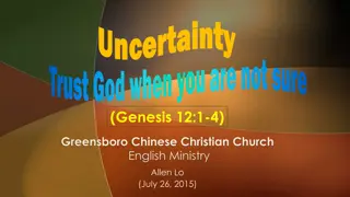Abram's Journey of Faith: Trusting God Amid Uncertainty