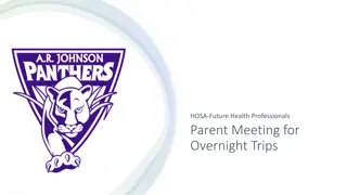 Essential Details for HOSA Future Health Professionals Overnight Trip Meeting