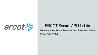 ERCOT Secure API Update and Survey Results Analysis
