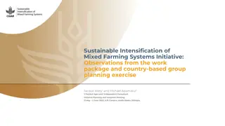 Observations on Sustainable Intensification of Mixed Farming Systems