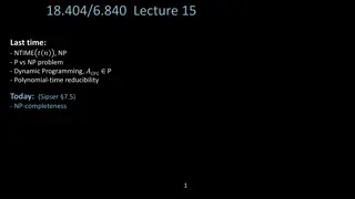 NP-Completeness and Cook-Levin Theorem