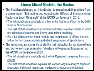 Linear Mixed Models in Sport Research