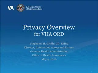 Privacy Protocols in VHA Research Efforts